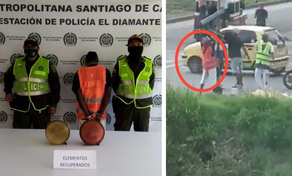Denuncian a personas que vandalizaron semáforos en 'Cuatro Esquinas'