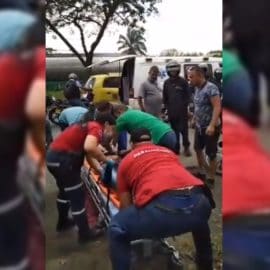Mujer cayó en extrañas circunstancias de un carro en la vía Cali-Yumbo