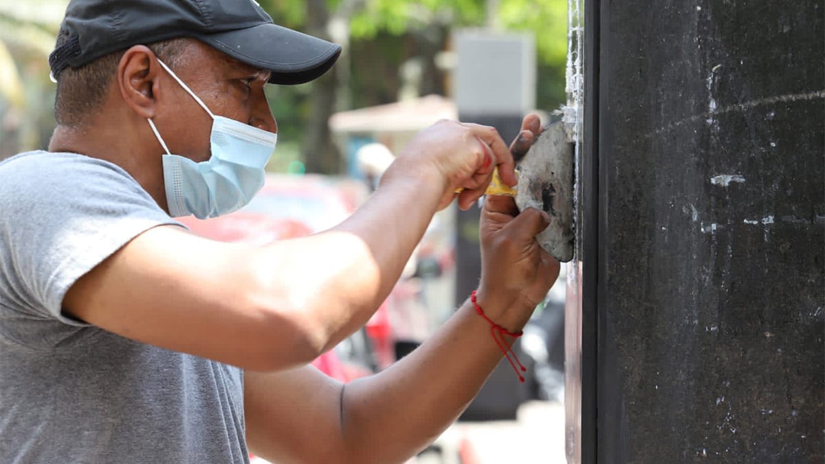 Vecinos y comerciantes de la Avenida Sexta lideraron jornada de embellecimiento
