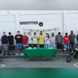 Capturan a 13 personas por comercializar estupefacientes a domicilio en Tuluá