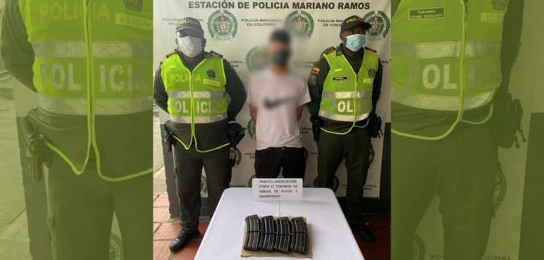 Hombre capturado con proveedores para fusil que iba a comercializar