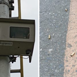 Denuncian ataque a tiros contra cámara de fotomultas al sur de Cali