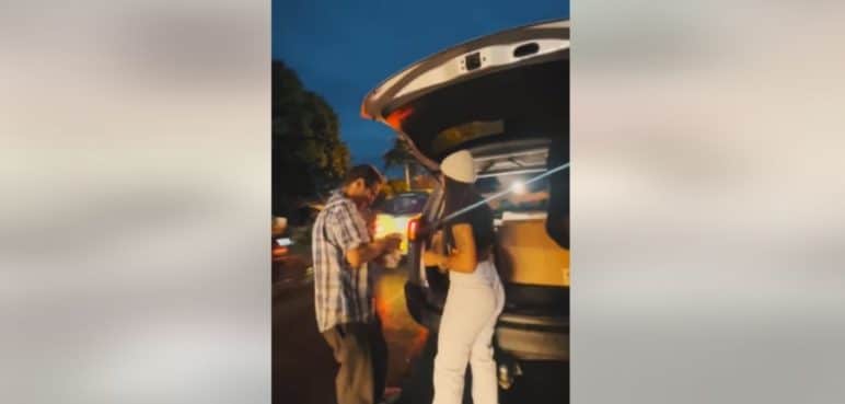 Dos influencers regalaron mil hamburguesas a habitantes de calle en Cali