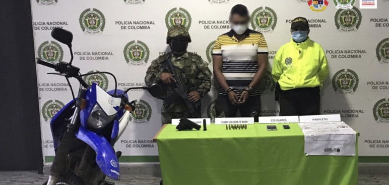 Enviado a la cárcel presunto escolta de alias 'Hugo'