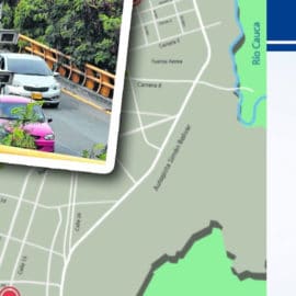 Mapa: puntos donde se reinstalan las cámaras de fotomultas en Cali