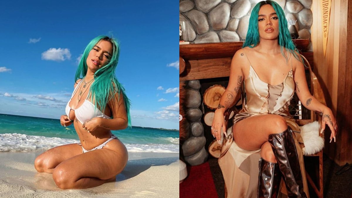 Karol G mostró en video los moretones que le dejó la caída en concierto
