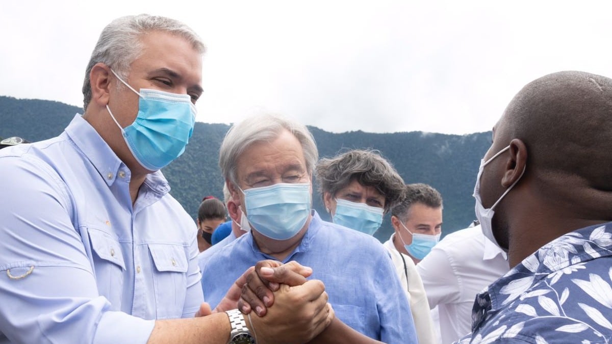 "La paz no viene de un día al otro": secretario de la ONU en Colombia