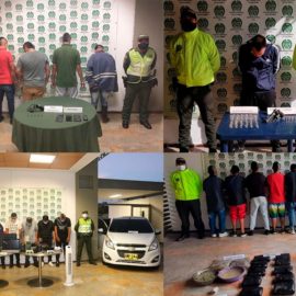 Operativo de la Policía en Yumbo deja 17 detenidos en flagrancia