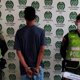 Hombre que iba sobre moto robada habría disparado a policías en Yumbo