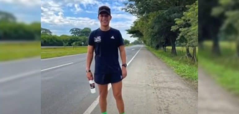 Deportista que fue atropellado permanece en delicado estado de salud