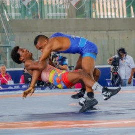 Ronaldo Sánchez: Caleño conquistó la medalla de oro en la disciplina lucha