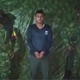 Primeras pruebas de vida del patrullero Tomás Blanco, secuestrado por las Farc