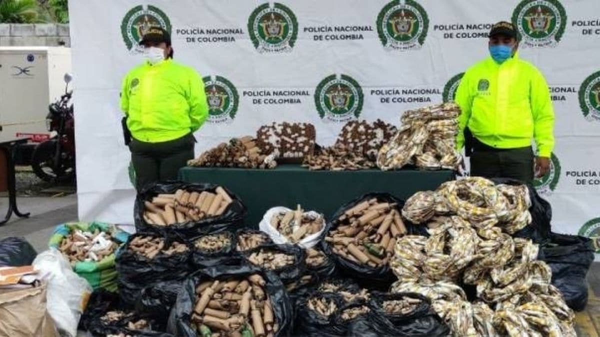 La Policía de Cali incautó 11 mil unidades de pólvora