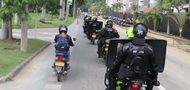 La policía de Cali inició operativo con motivo de la llegada de la minga indígena