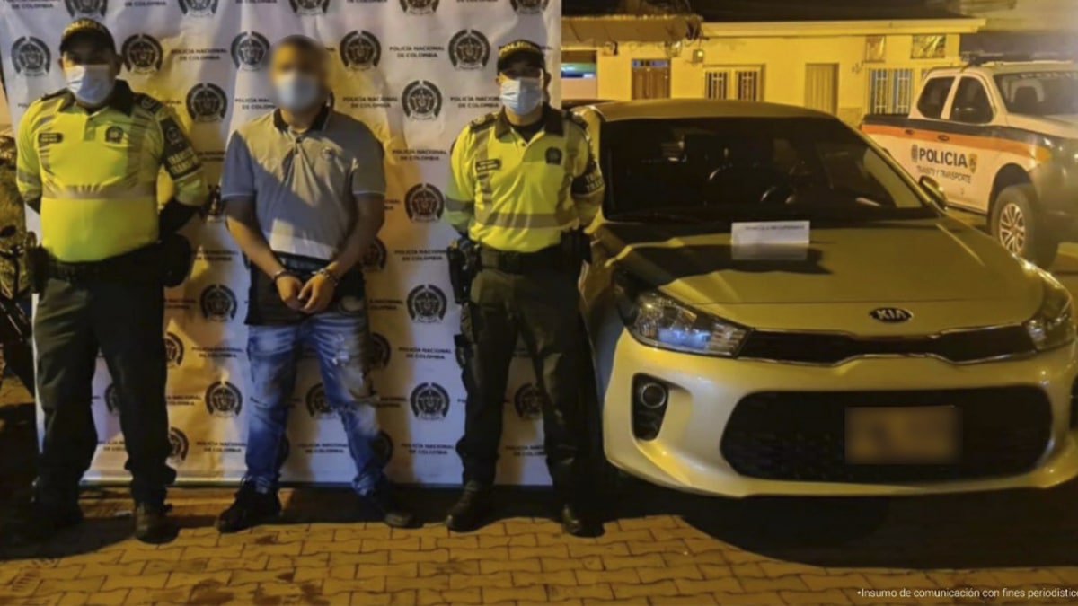 Capturan a hombre que conducía en Bugalagrande un carro robado en Cali