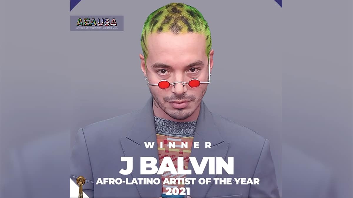 J Balvin es premiado como el artista Afro-Latino del año y despierta nueva polémica
