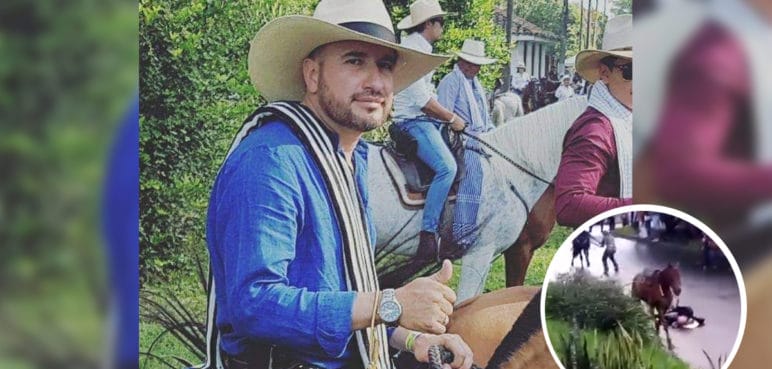 Murió hombre que cayó de un caballo en cabalgata de Palmira