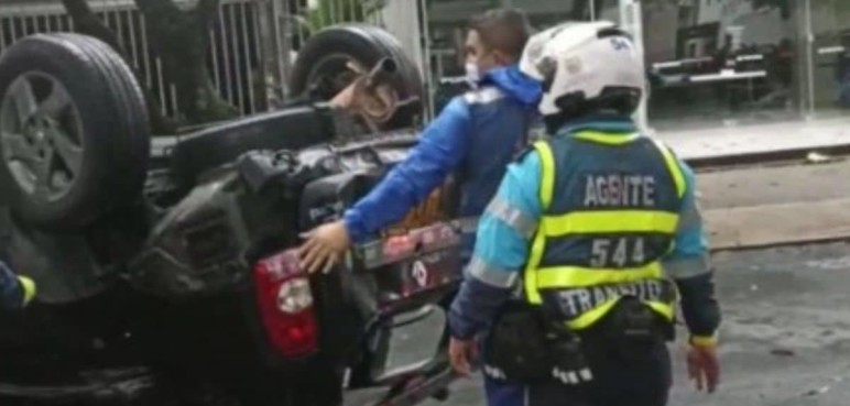 Aparatoso accidente esta madrugada en Ciudad Jardín dejó un muerto