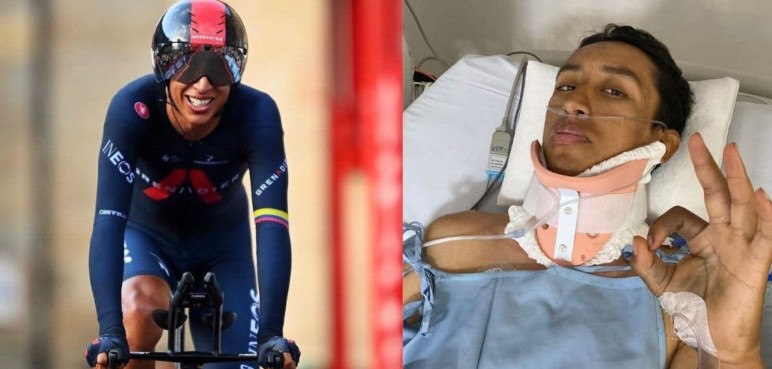Egan Bernal se pronuncia luego de sufrir grave accidente
