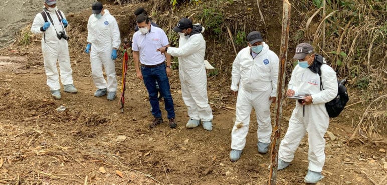 Fiscalía visitó el sitio donde asesinaron a líder de la guardia indígena del Cauca