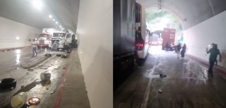 Grave accidente en nuevo Túnel de La Línea deja hasta el momento 7 muertos