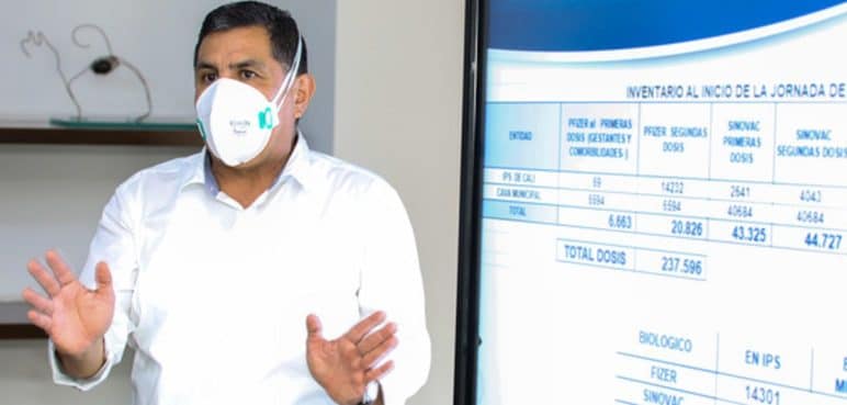 No vacunados tienen más riesgo de hospitalización: alcalde Ospina