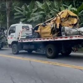 Video: dramático estado de vehículos involucrados en accidente de La Línea