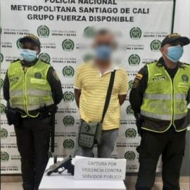 Capturan a motociclista que abrió fuego contra dos agentes de tránsito en Cali