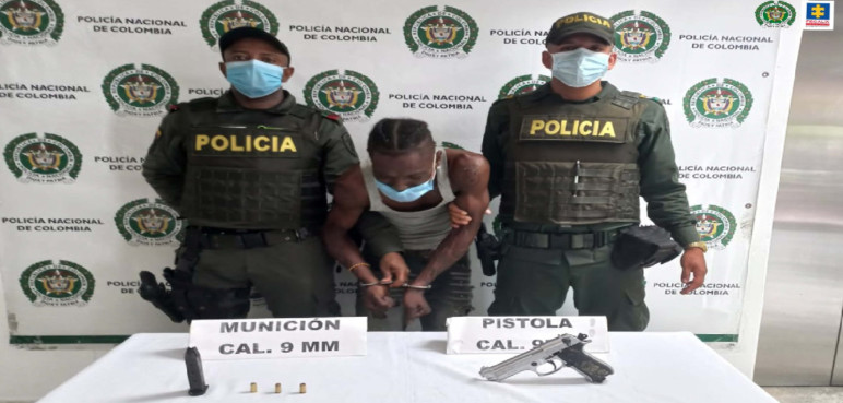 A la cárcel alias “Rápido” por porte ilegal de arma en Buenaventura