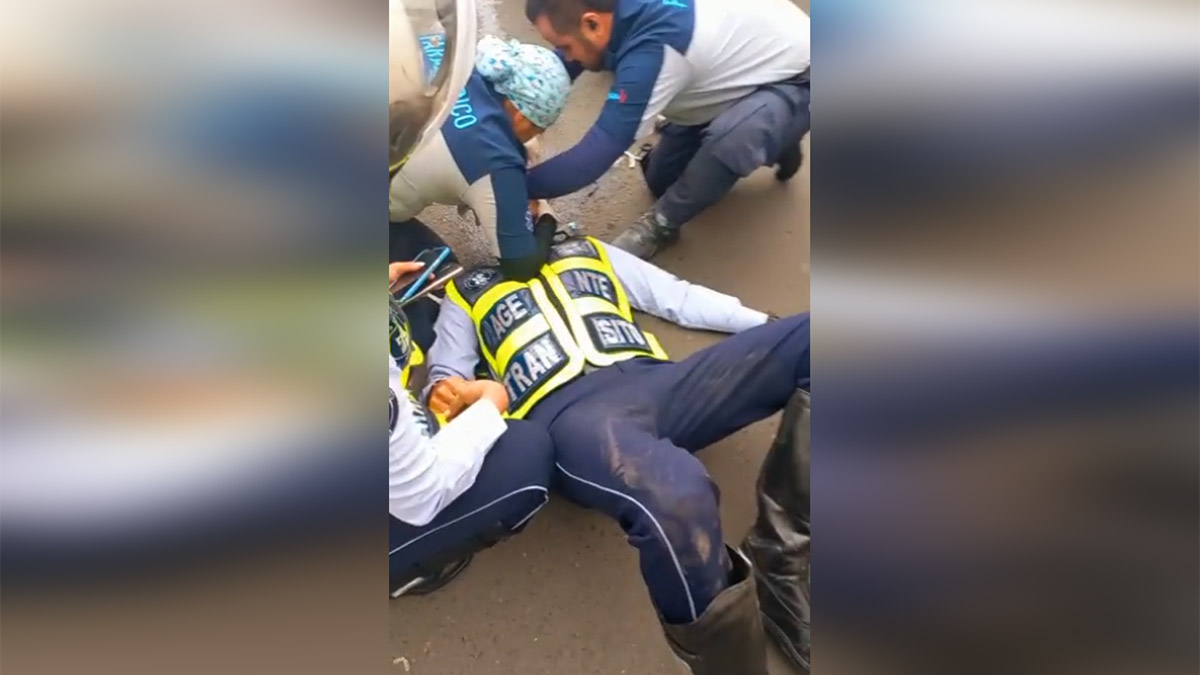 Video: ciclista es embestido por un toro en medio de una competencia