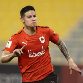 De la mano de James Rodríguez el Al-Rayyan avanzó en la Copa Qatar