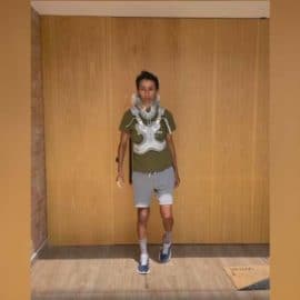 Egan Bernal muestra primeros pasos a sus seguidores luego del accidente