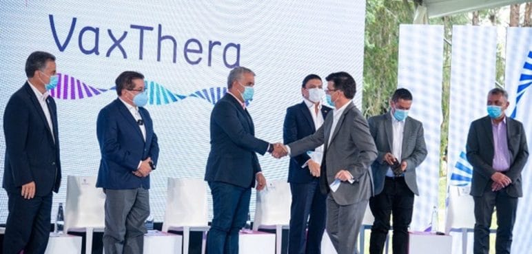 Presidente Duque da inicio a la construcción de la planta de VaxThera