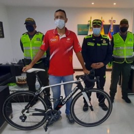 Recuperan bicicleta hurtada dal paraciclista Edwin Sandoval