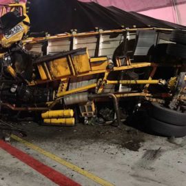 Tres personas resultaron heridas en nuevo accidente en túnel de La Línea