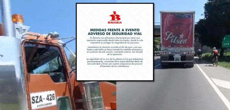 Bavaria anunció que conductor que intentó atropellar a ciclistas fue despedido