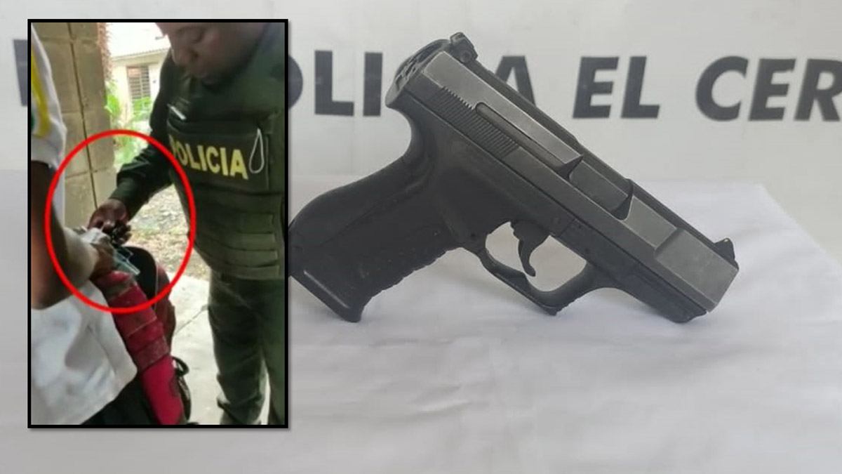 A menor de 16 años en El Cerrito le hallaron arma de fuego en el salón de clases