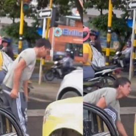 Un conductor intentó apuñalar a otro tras un accidente en el sur de Cali