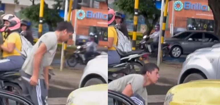 Un conductor intentó apuñalar a otro tras un accidente en el sur de Cali