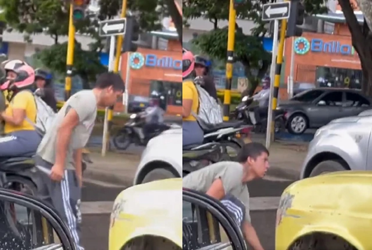 Un conductor intentó apuñalar a otro tras un accidente en el sur de Cali