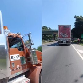 Conductor de tractomula intentó atropellar a grupo de ciclistas en vías del Valle