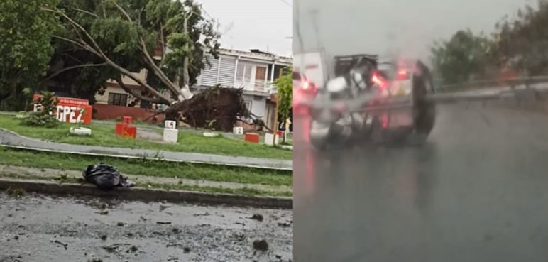 Fuerte aguacero se presentó en Cali en la tarde de este viernes