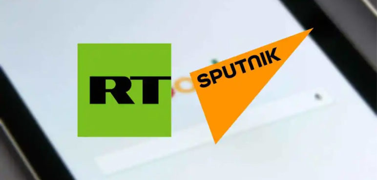 Google bloquea en Europa el acceso a los canales de RT y Sputnik en YouTube