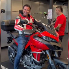Jhonny Rivera estaba estrenando moto de 120 millones, pero la estrelló