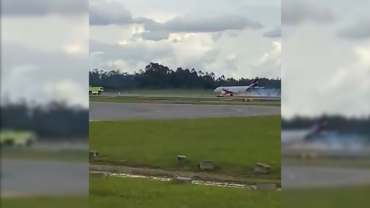 Previenen accidente aéreo en aeropuerto de Medellín