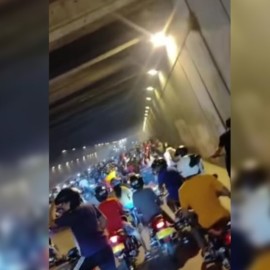 Reportan que caravana de motos se tomó las vías de Cali este miércoles