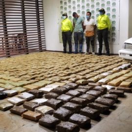 Autoridades incautan cargamento de marihuana en el sector de Cencar, Yumbo