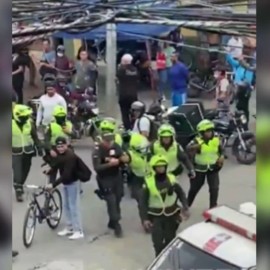 Esmad impide que linchen a ladrón en barrio La Independencia