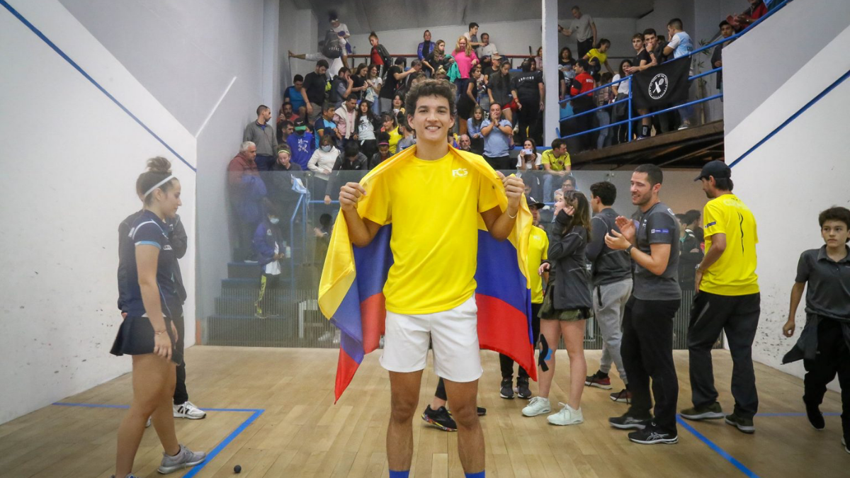 Primera medalla de oro a Colombia en el Suramericano Juvenil de Squash