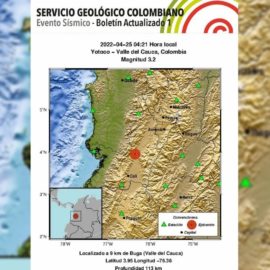Se registró temblor en Valle en la madrugada de este lunes ¿Sintió algo?